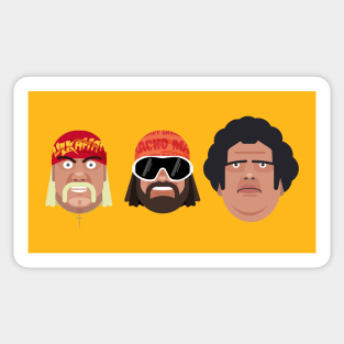 Hogan. Savage. Andre. Sticker